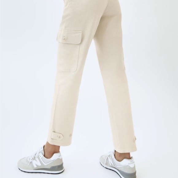 Wilfred Free cargo high rise stretch pocket light pink jeans/pants - Picture 5 of 11